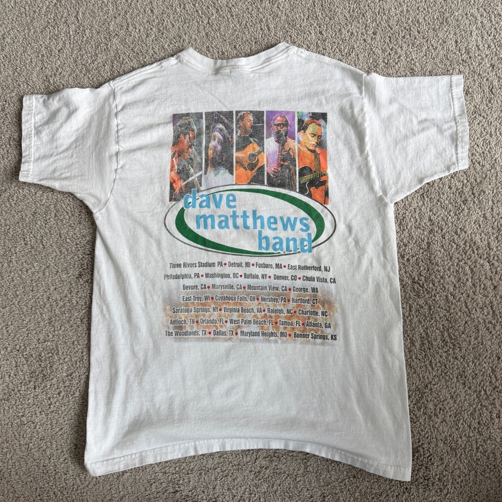 Vintage 1996 Dave Matthews Band Crash Tour T-Shirt Large 21”